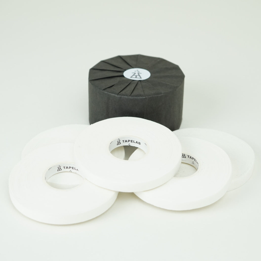 Tape Lab Athletic Finger Tape // 7,6mm x 13,7m (5-Pack) - Cotton - Rigid - Zinc Oxide Glue