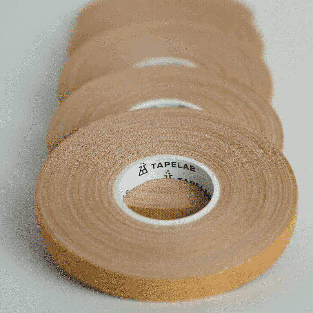 Tape Lab Athletic Finger Tape // 7,6mm x 13,7m (5-Pack) - Synthetic - Rigid - Zinc Oxide Glue