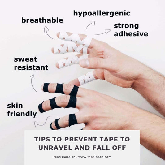 Tips to Prevent Tape to Unravel and Fall off During Training or Competition